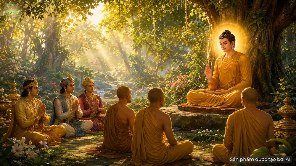 Đức Phật đem ánh sáng giác ngộ Phật Pháp đến cho nhân loại (ảnh minh hoạ)