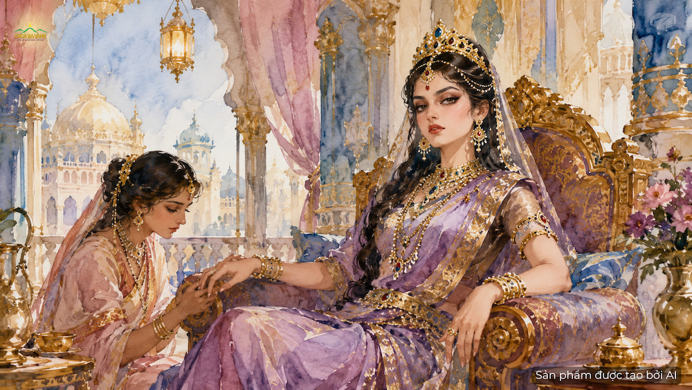 Magandiya được lên ngôi thứ phi nhờ người chú của mình (ảnh minh hoạ)  