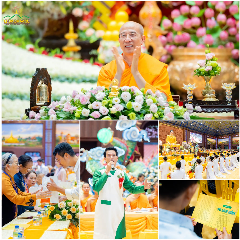 Những hoạt động ý nghĩa diễn ra trong chương trình chính lễ Vu Lan báo hiếu tại chùa Ba Vàng
