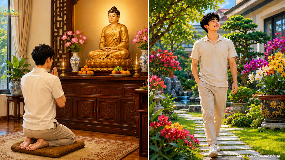 Tu tập Phật Pháp giúp tâm hồn ta được an ổn, tự tại và tràn đầy hỷ lạc (ảnh minh hoạ)