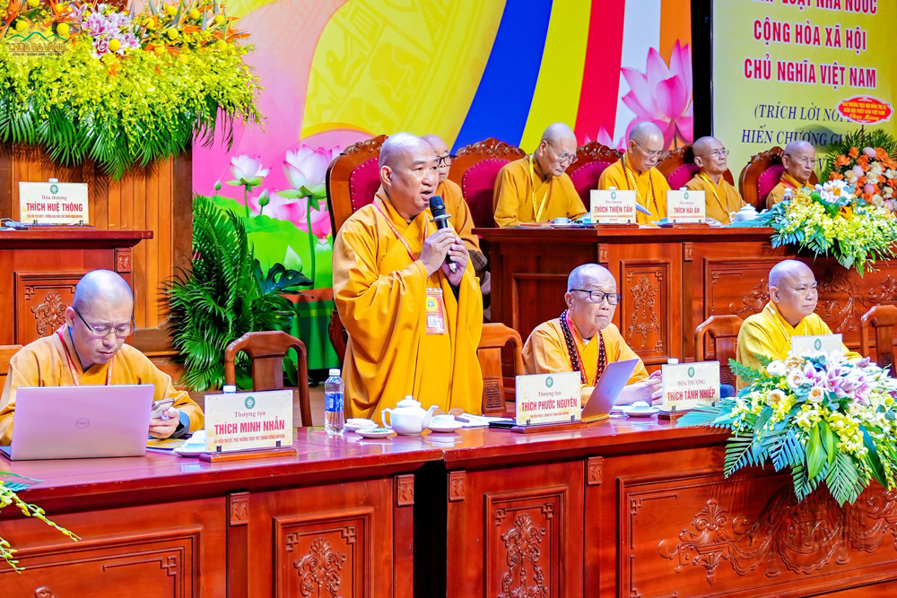 Tại Đại hội, Thượng tọa Thích Phước Nguyên - Phó Tổng Thư ký Hội đồng Trị sự kiêm Chánh Văn phòng 2 Trung ương Giáo hội Phật giáo Việt Nam, thay mặt Chủ tọa đoàn, trình bày quá trình hiệp thương và quy trình suy cử nhân sự Ban Trị sự GHPGVN tỉnh Quảng Trị nhiệm kỳ 2026–2031; đồng thời điều hành phần công bố và ra mắt nhân sự nhiệm kỳ mới