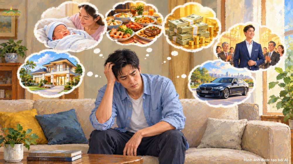 Mọi sự tìm cầu theo mong muốn của phàm phu đều đưa đến khổ đau (ảnh minh họa)