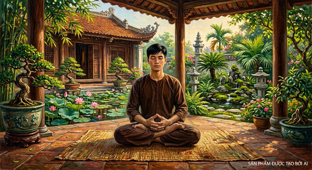 Chúng ta nên ngồi thiền, quay lại nhìn nhận tâm mình (ảnh minh họa)  