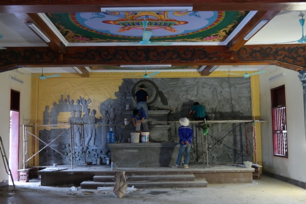 Khu nhà thờ anh hùng liệt sĩ trong công trình nhà thờ Tổ chùa Ba Vàng.