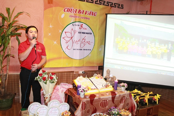 Lễ kỷ niệm 3 năm thành lập CLB Thiện Nguyện Tuệ Tâm chùa Ba Vàng.