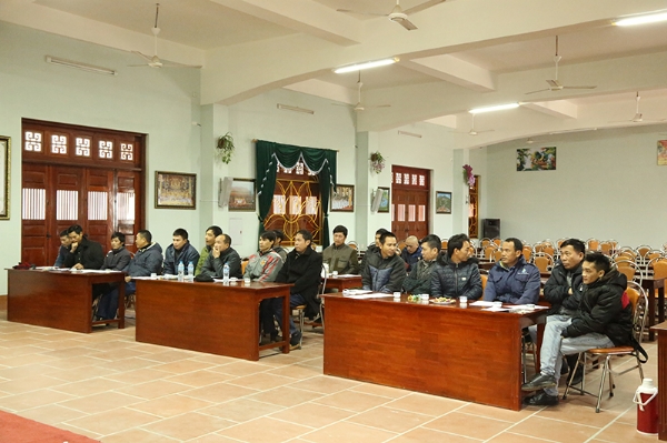 20 thành viên ban An Ninh đã có mặt tai giảng đường để họp bàn công tác phục vụ tết.