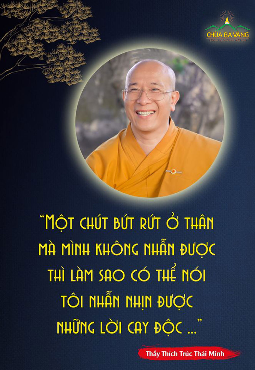 Lời dạy của Thầy Thích Trúc Thái Minh 
