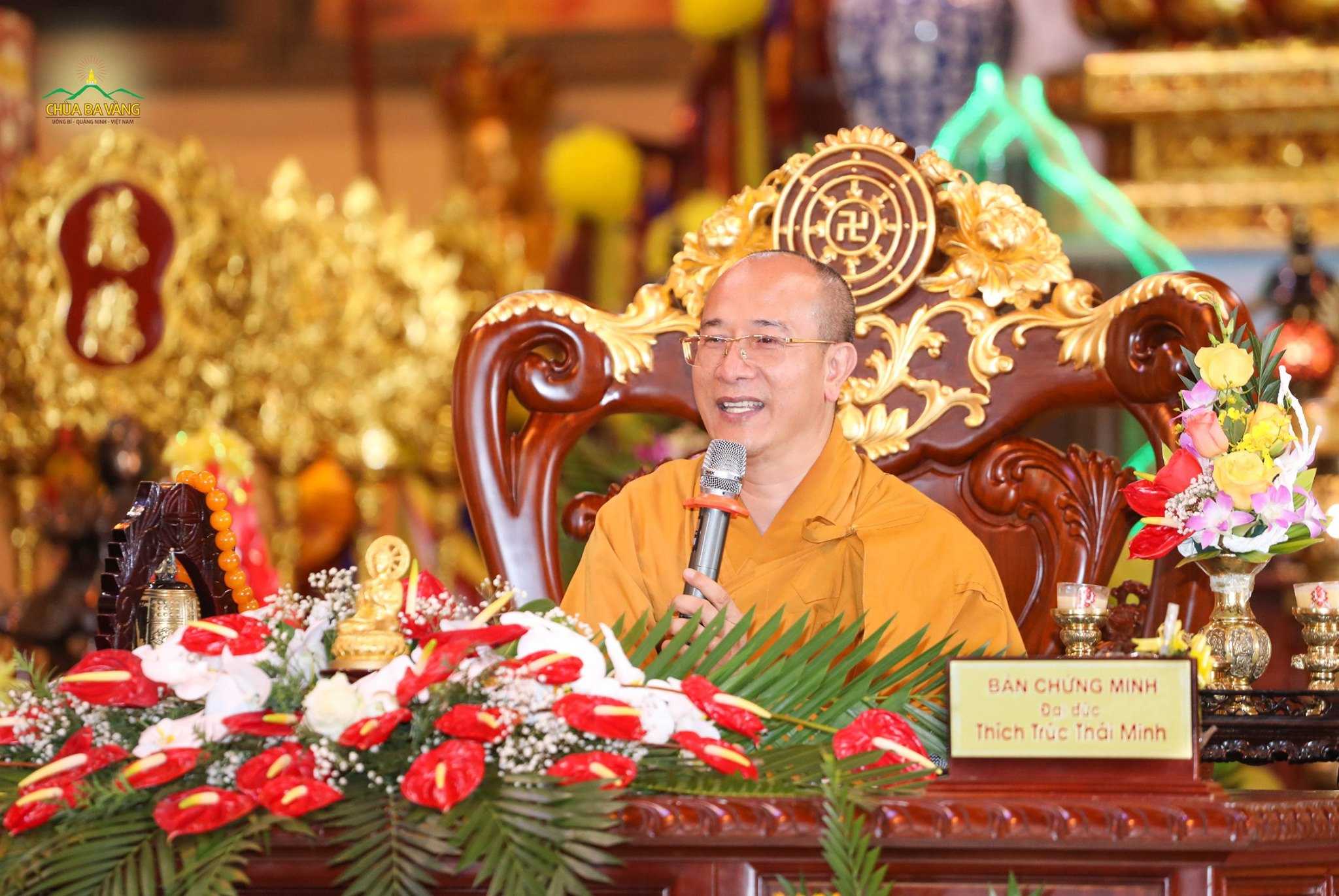 Sư Phụ Thích Trúc Thái Minh quang lâm chứng dự buổi Lễ hằng thuận 