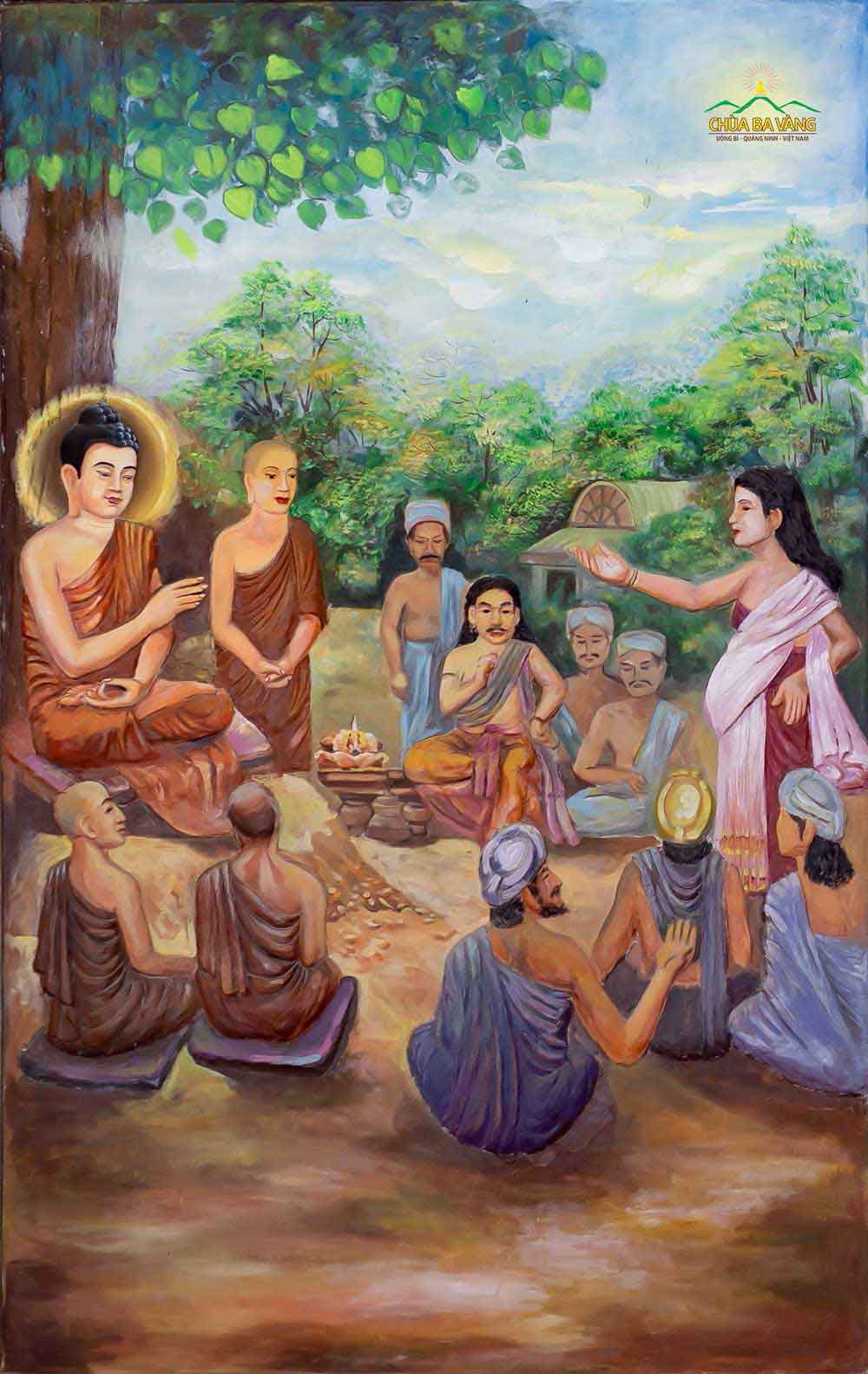 Đức Phật bị ngoại đạo vu cáo làm cho một người nữ mang thai
