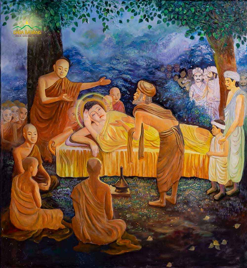 Đức Phật xuất gia cho vị để tử cuối cùng trước khi nhập Niết bàn