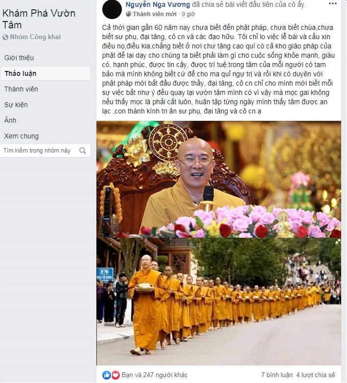 Dòng cảm xúc của Phật tử Nguyễn Nga Vương chia sẻ sau buổi trải nghiệm đầu tiên của chương trình “Không ra ngoài, hãy ở nhà chống dịch và quay về khám phá vườn tâm”
