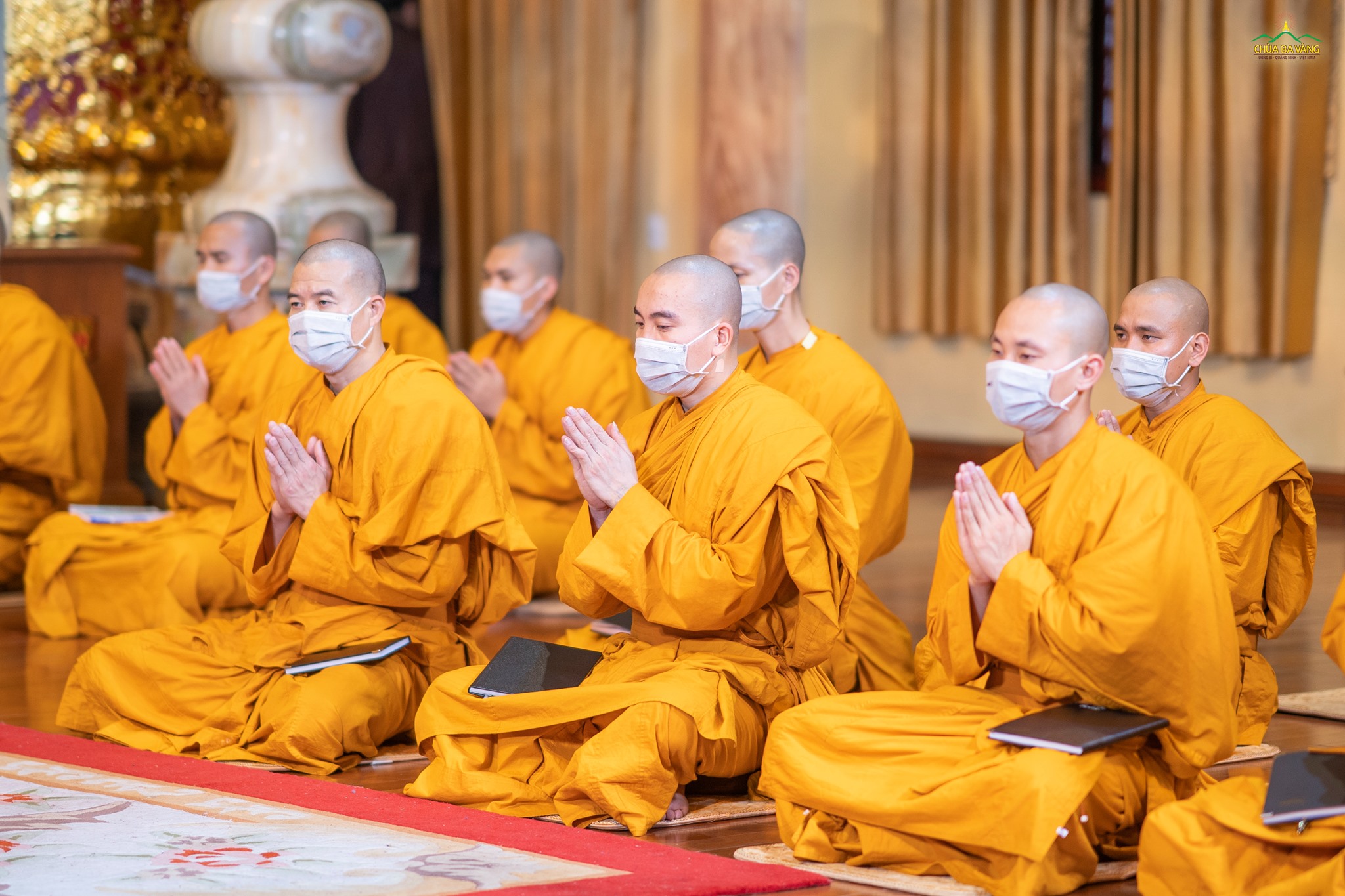 Hình ảnh chư Tăng chùa Ba Vàng tại buổi giảng pháp ngày 30/02/Tân Sửu