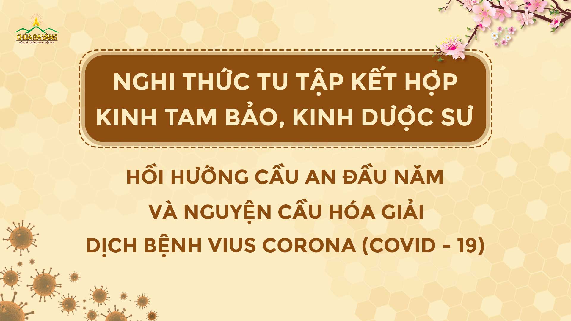 nghi thuc tu tap ket hop kinh Tam Bao kinh Duoc Su hoi huong cau an dau nam va nguyen cau hoa giai dich benh virus Corona (Covid-19)