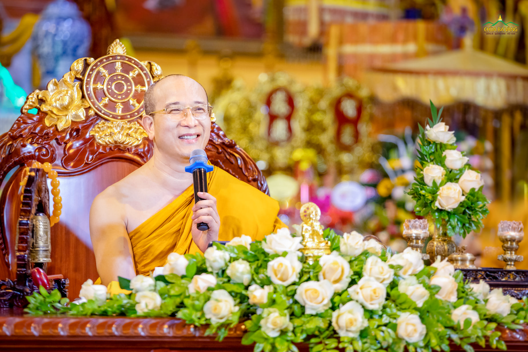Sư Phụ Thích Trúc Thái Minh chia sẻ về ý nghĩa của bảy bước hoa sen khi Đức Phật Thích Ca đản sinh (ảnh minh họa)  