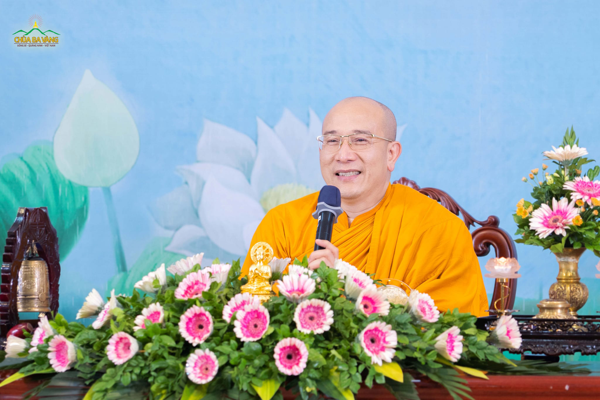 Sư Phụ Thích Trúc Thái Minh phát biểu trong buổi họp tổng kết hoạt động Phật sự năm 2021  