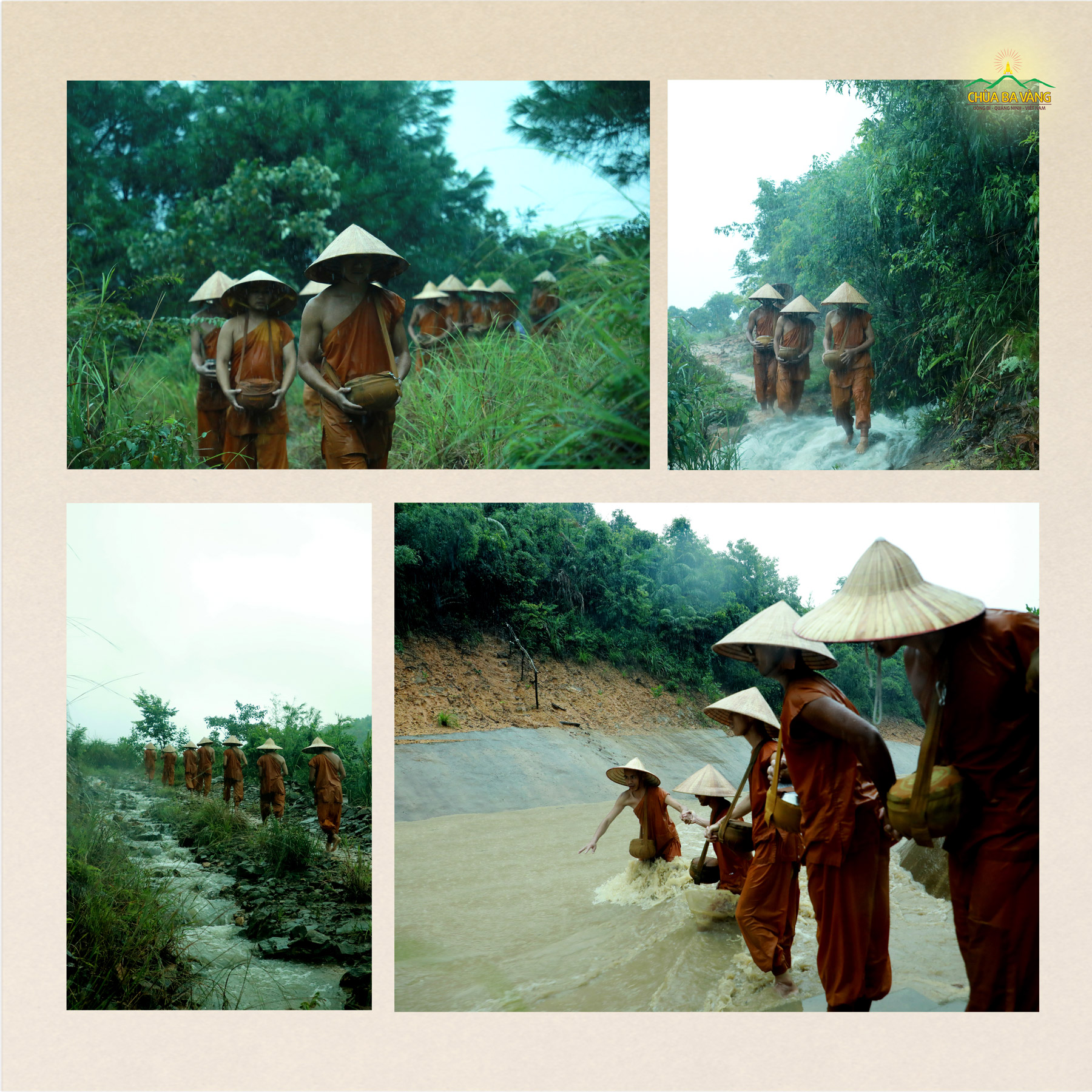 Noi gương Tôn giả Đại Ca Diếp, chư Tăng chùa Ba Vàng nhập rừng tu tập theo hạnh đầu đà cầu Thánh quả