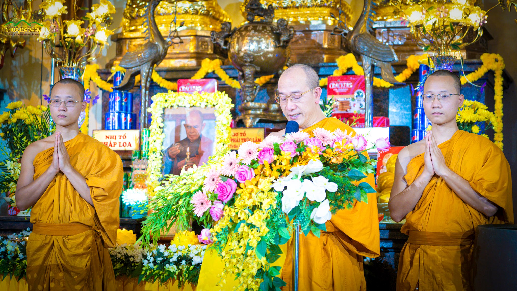 Sư Phụ Thích Trúc Thái Minh tuyên đọc tiểu sử Hoà thượng Thiền sư Thích Nhất Hạnh