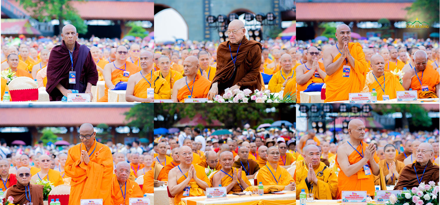 Chư Tôn đức Tăng quốc tế chứng dự chương trình Đại lễ Phật đản 2023 tại chùa Ba Vàng
