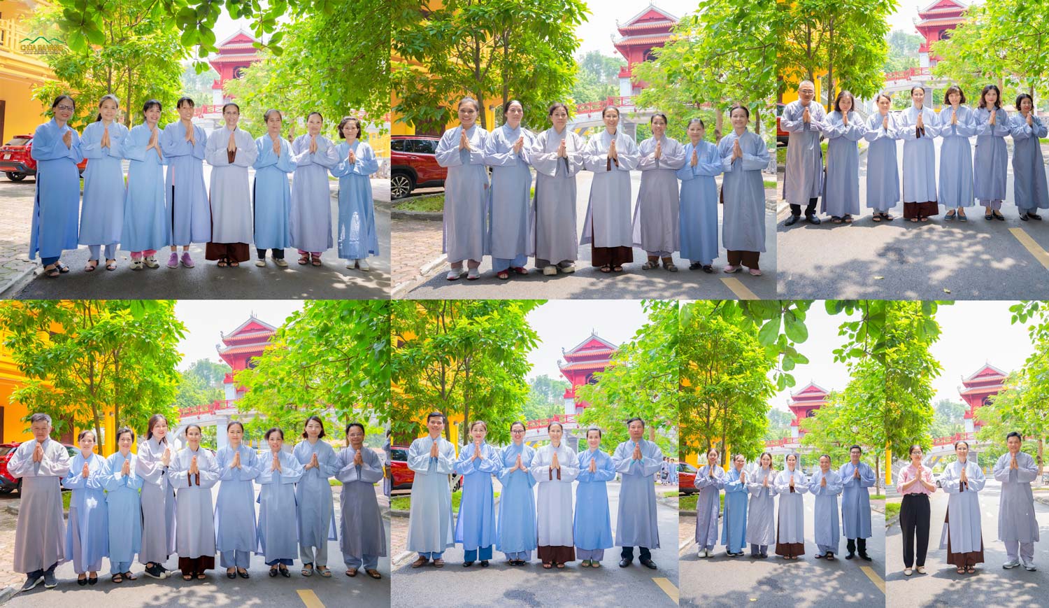 Kết thúc chuyến phận sự tại Học viện Phật giáo Việt Nam - Sóc Sơn, Hà Nội, các Phật tử đã được chụp cùng Cô chủ nhiệm bức hình lưu niệm