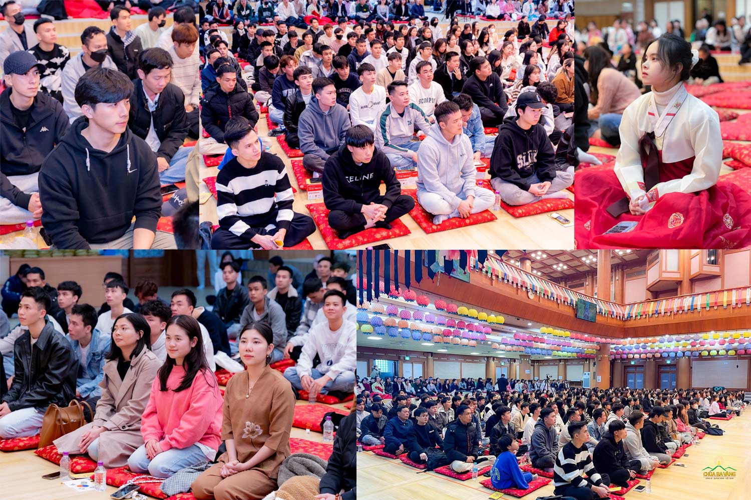 Buổi giảng Pháp của Sư Phụ thu hút rất đông Phật tử cũng như các bạn trẻ đang học tập, sinh sống tại Hàn Quốc đến nghe