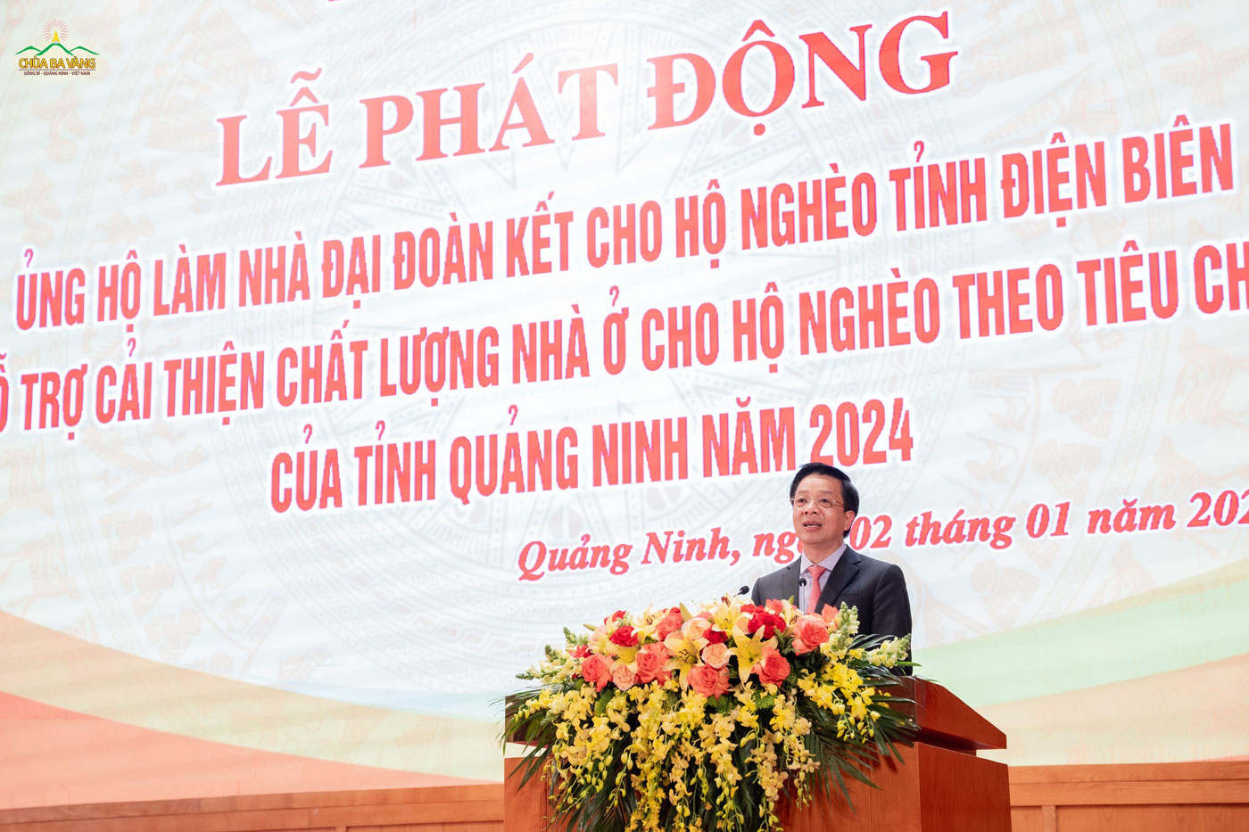Ông Nguyễn Văn Hồi - Ủy viên ban Thường vụ Tỉnh ủy, Trưởng ban dân vận Tỉnh ủy, Chủ tịch Ủy ban MTTQ tỉnh Quảng Ninh phát biểu