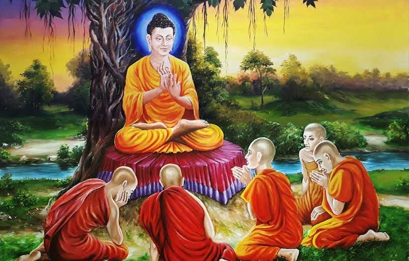 5 Thầy Tỳ-kheo về thăm Phật (ảnh minh họa)