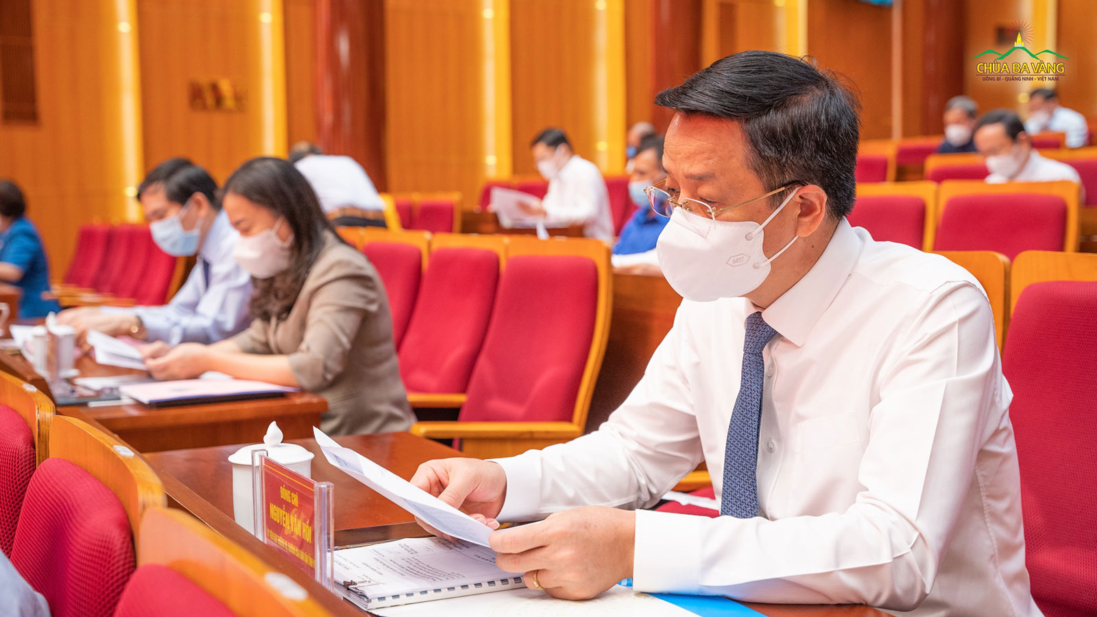 Ông Nguyễn Văn Hồi - Ủy viên BTV, Trưởng Ban dân vận tỉnh Ủy tham dự Hội nghị