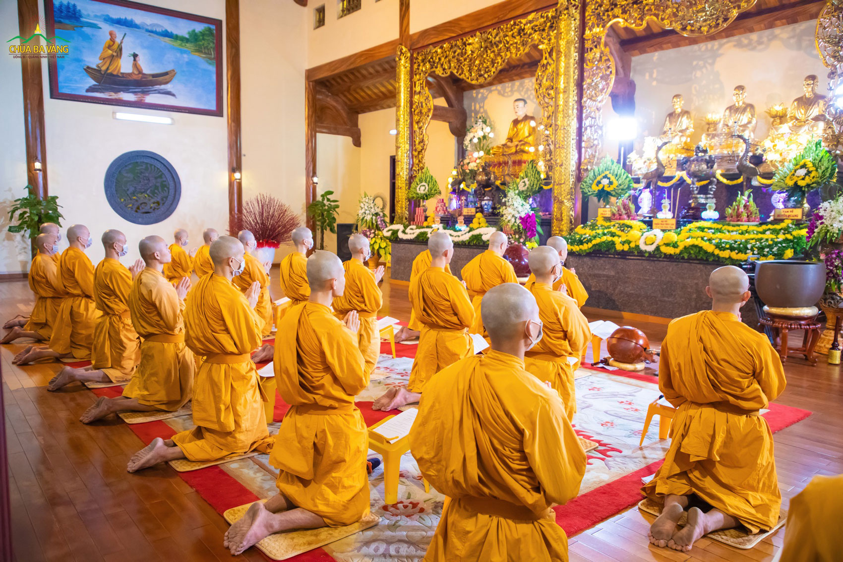 Buổi lễ tưởng niệm diễn ra tại nhà thờ Tổ chùa Ba Vàng