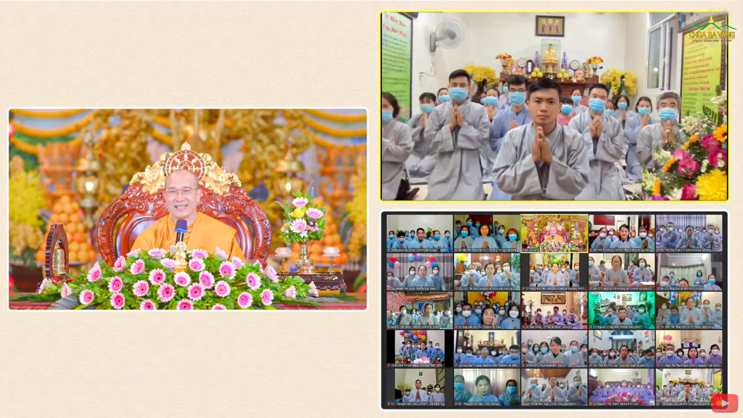 Trong ngày tu Bát Quan trai cuối cùng của năm, 23 đạo tràng mới được Sư Phụ Thích Trúc Thái Minh chứng minh thành lập, nâng tổng số đạo tràng chùa Ba Vàng được thành lập mới trong năm Tân Sửu là 87 đạo tràng.