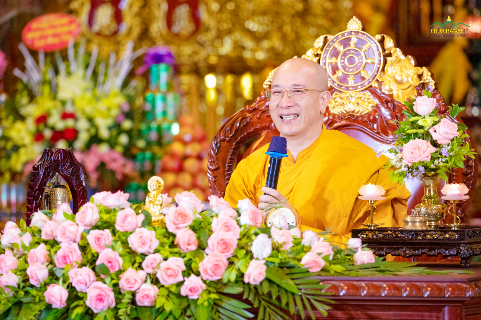 Sư Phụ Thích Trúc Thái Minh giảng về nhân duyên để cầu nguyện được thành tựu. (Ảnh minh họa)