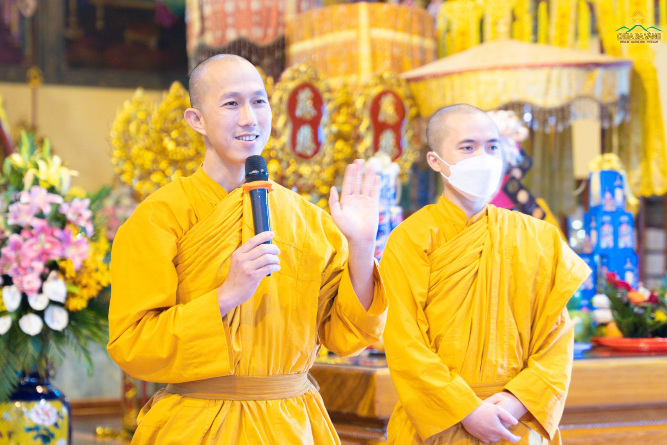 Được sự chỉ dạy trên Sư Phụ Thích Trúc Thái Minh, chư Tăng đã quang lâm, giao lưu và chia sẻ Phật Pháp với đoàn Trường mầm non Edukids