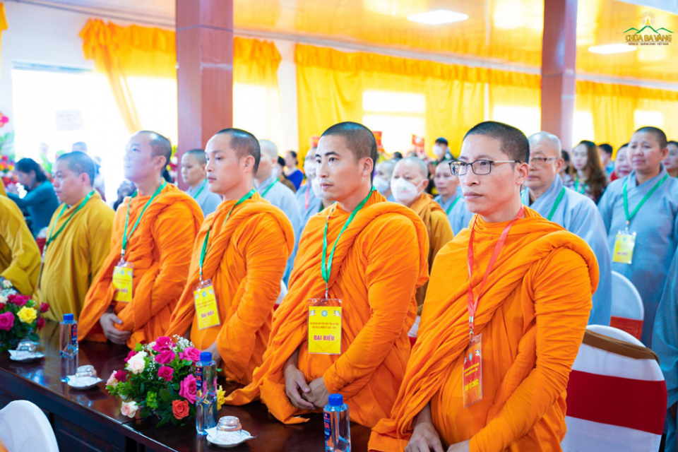 Chư Tăng chùa Ba Vàng tham dự Đại hội Đại biểu Phật giáo tỉnh Lai Châu lần thứ III, nhiệm kỳ 2022 - 2027