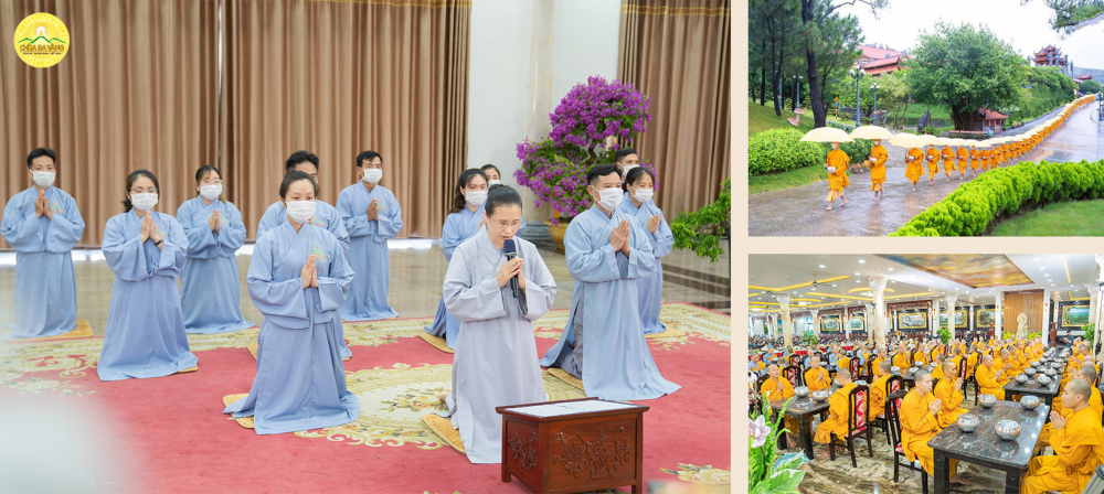 Hình ảnh ghi nhận những hoạt động diễn ra trong buổi lễ cúng dường trai phạn tại chùa Ba Vàng
