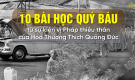 10 Bài học quý báu từ sự kiện vị Pháp thiêu thân của Hòa Thượng Thích Quảng Đức