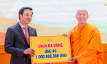 Chùa Ba Vàng tham dự Lễ phát động ủng hộ làm nhà Đại đoàn kết cho hộ nghèo tỉnh Điện Biên và hỗ trợ cải thiện chất lượng nhà ở cho các hộ nghèo của tỉnh Quảng Ninh năm 2024