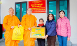 Chư Tăng chùa Ba Vàng tham dự khánh thành nhà Đại đoàn kết tại địa phương