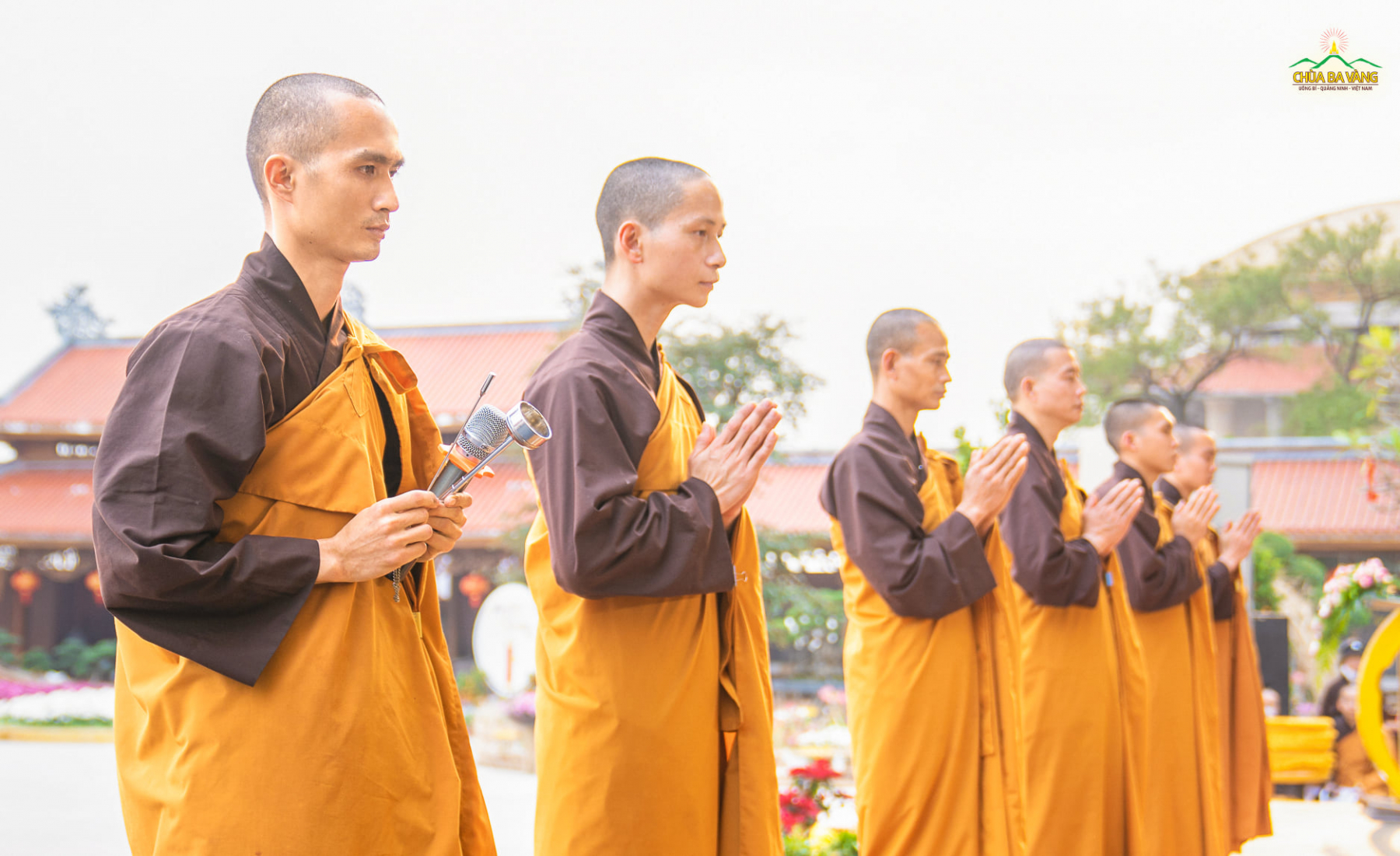 Chư Tăng chùa Ba Vàng trang nghiêm trong lễ khai đàn Dược Sư cầu tiêu tai diên thọ - quốc thái dân an