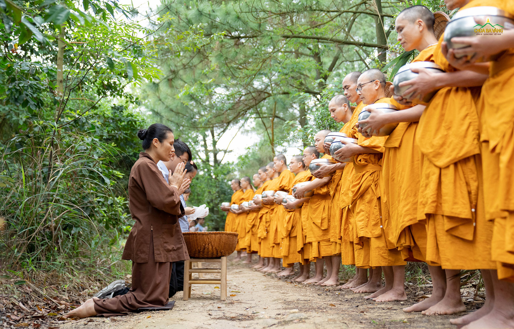 Nương đức trên Sư Phụ, chư Tăng chùa Ba Vàng chú nguyện hồi hướng cho Phật tử được tăng trưởng phước lành, sở cầu như ý, luôn được hạnh phúc, an vui
