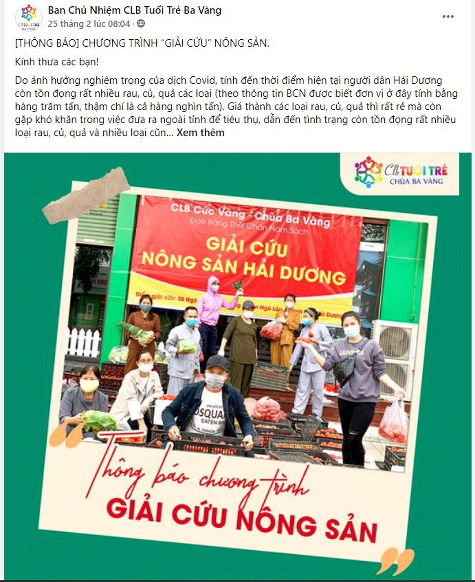 Bài đăng vận động triển khai
