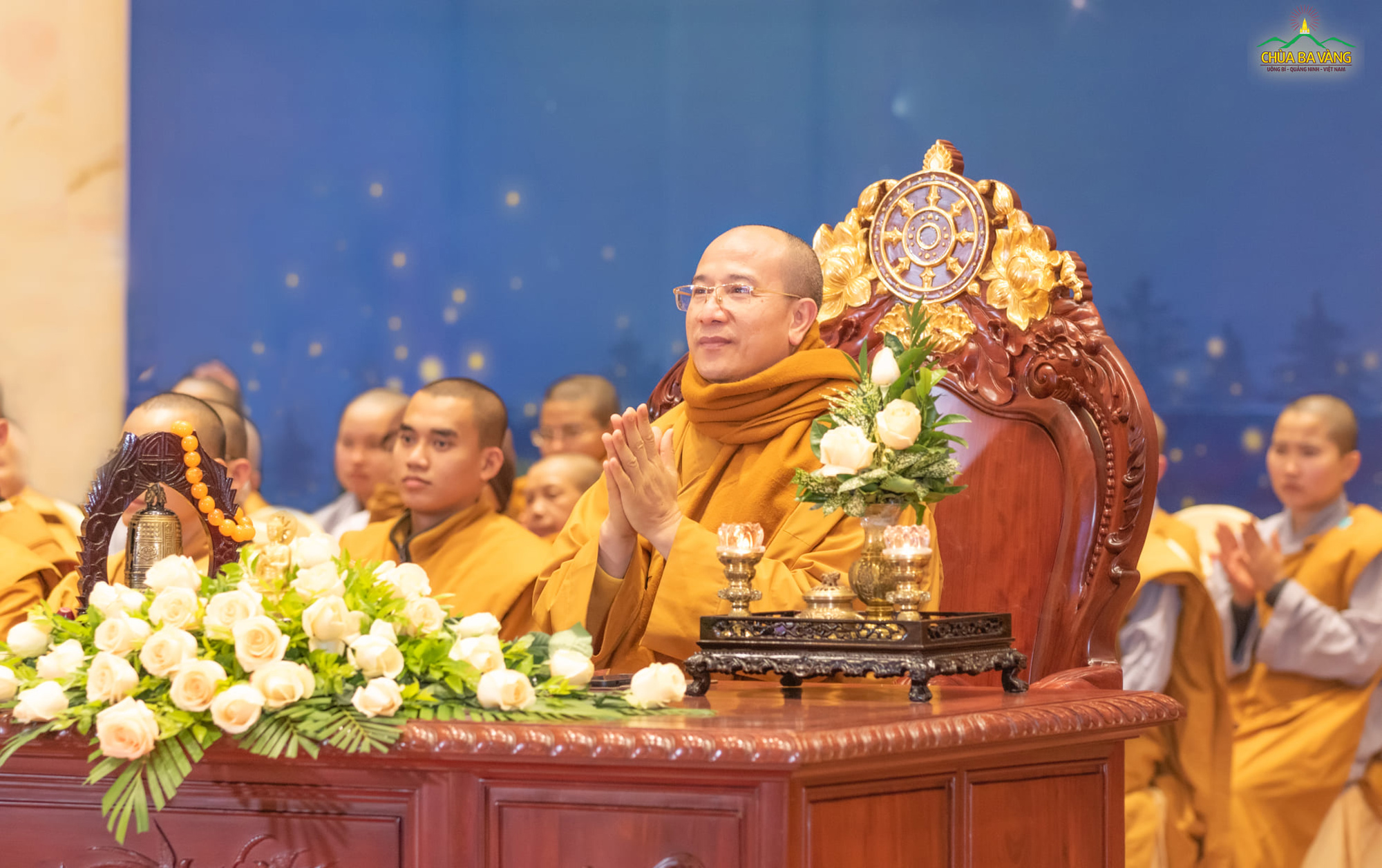 Sư Phụ Thích Trúc Thái Minh quang lâm chứng dự đêm “Ca mừng Đức Phật thành đạo”
