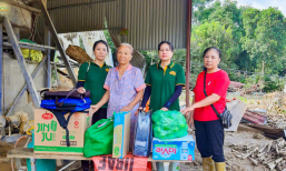 |Lào Cai| “Hợp quần gây sức mạnh” - CLB Cúc Vàng chung tay cùng gia đình đạo hữu khắc phục hậu quả sau bão