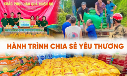 Hành trình chia sẻ yêu thương của Phật tử chùa Ba Vàng với bà con vùng bão