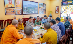 Chùa Ba Vàng đón tiếp đoàn khảo sát thí điểm xây dựng mô hình “Toàn dân bảo vệ an ninh Tổ quốc” trong Phật giáo