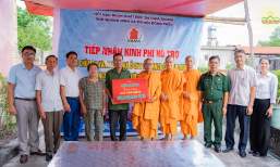 Chùa Ba Vàng trao tặng nhà tình nghĩa cho thương binh có hoàn cảnh đặc biệt khó khăn