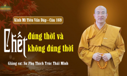 Chết đúng thời và chết không đúng thời | Kinh Mi Tiên vấn đáp câu 169