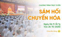 🔴 [TRỰC TIẾP] Thời khóa sám chuyển hóa | Ngày 06/9/Ất Tỵ
