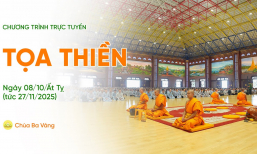 [Video] Thời khóa tọa thiền | Ngày 08/10/Ất Tỵ