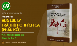 [Video] Pháp thoại: 'Vua Lưu Ly trả thù họ Thích Ca (Phần kết)' | Tích truyện Pháp Cú (Phẩm IV: Bài 3)