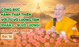 [Video] Công đức hành Thập Thiện với Tứ vô lượng tâm (Phần 2: Bi vô lượng) - Kinh Thập Thiện (Bài 16)