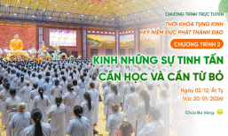 🔴 [TRỰC TIẾP] Chương trình 2: Ngày 1 - Tụng kinh kỷ niệm Đức Phật thành đạo | 02/12/Ất Tỵ